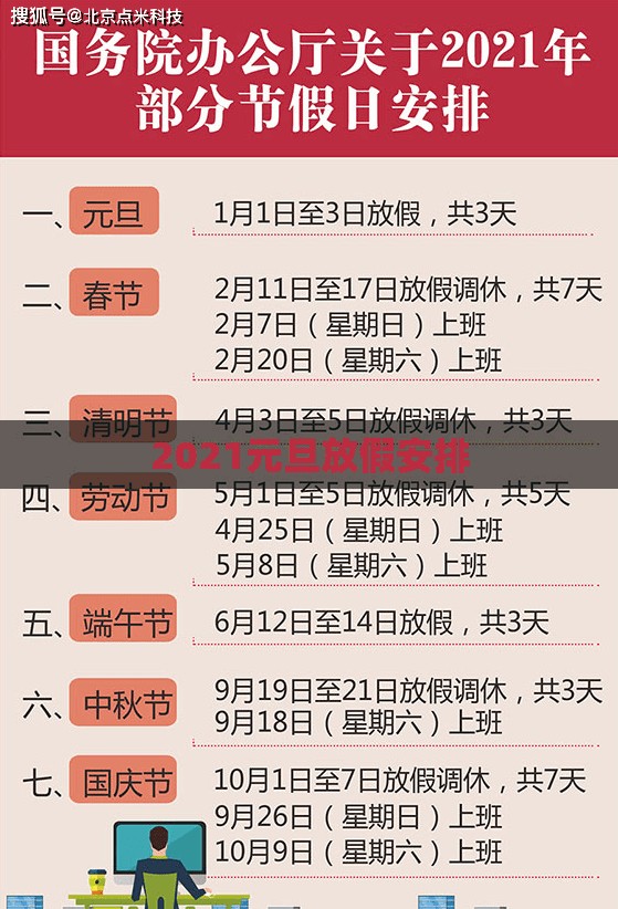 2021元旦放假安排(2021年元旦假期) 2021元旦放假安排(2021年元旦假期)
