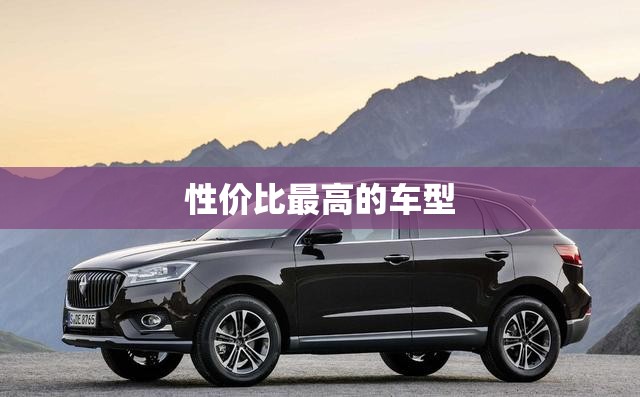 性价比最高的车型(比亚迪新能源汽车性价比最高的车型)