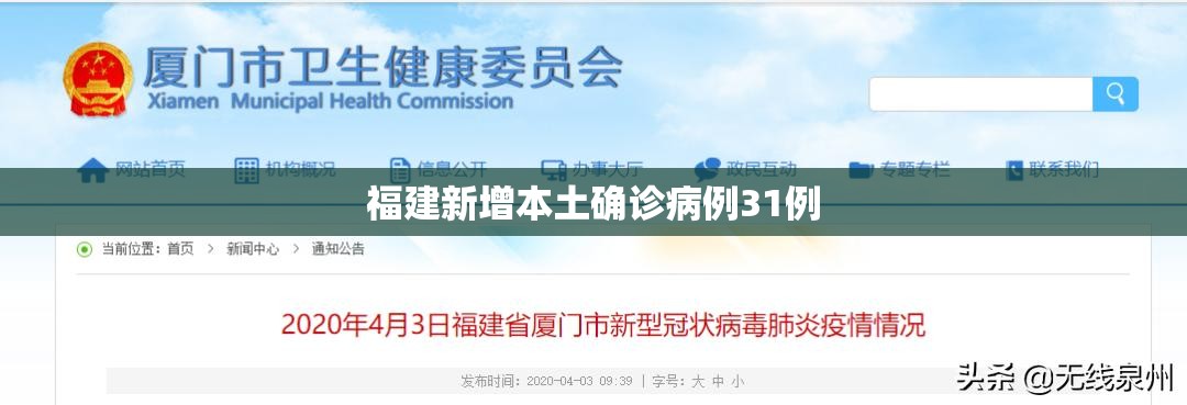 福建新增本土确诊病例31例(福建新增本土确诊病例31例详情)