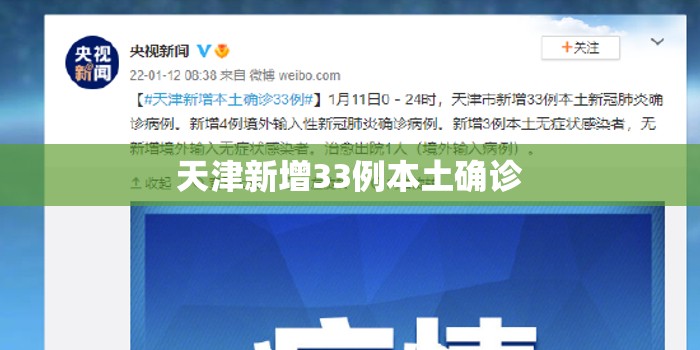 【天津新增33例本土确诊,天津确诊新型冠状肺炎病例】 【天津新增33例本土确诊,天津确诊新型冠状肺炎病例】