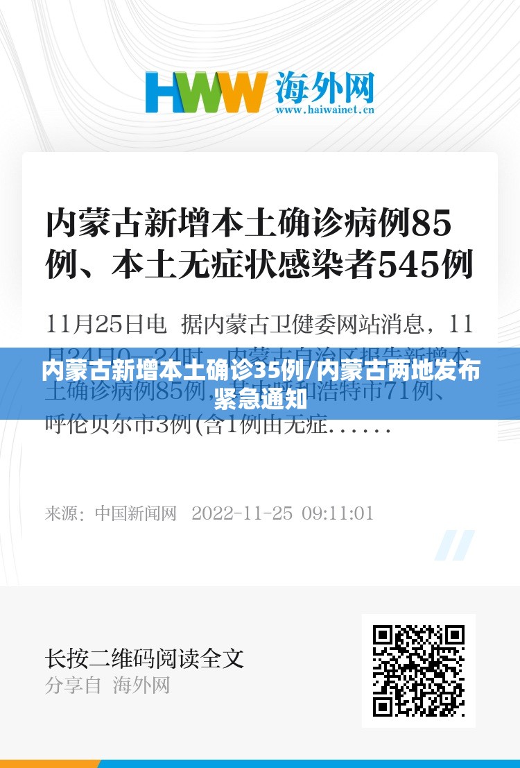 内蒙古新增本土确诊35例/内蒙古两地发布紧急通知 内蒙古新增本土确诊35例/内蒙古两地发布紧急通知