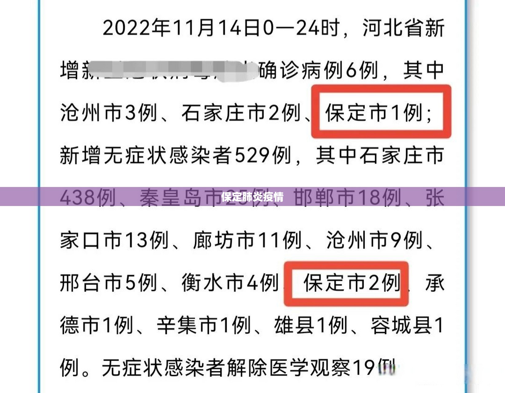 保定肺炎疫情/保定疫情封城时间 保定肺炎疫情/保定疫情封城时间