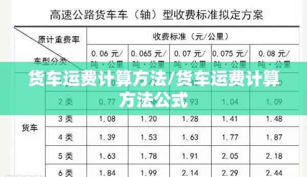 货车运费计算方法/货车运费计算方法公式 货车运费计算方法/货车运费计算方法公式