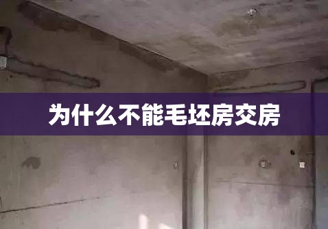 【为什么不能毛坯房交房,为什么毛坯房不能长期住】