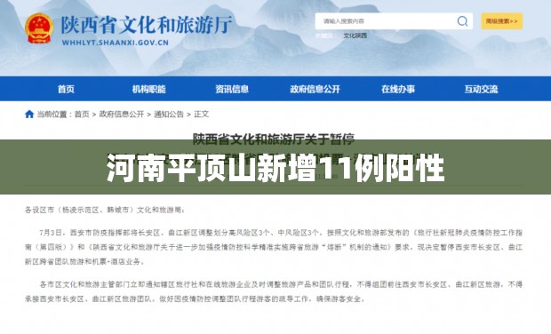 【河南平顶山新增11例阳性,河南平顶山发布地质灾害预警】 【河南平顶山新增11例阳性,河南平顶山发布地质灾害预警】